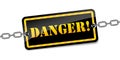 Vector danger warning sign Royalty Free Stock Photo