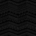 Vector dark crochet seamless pattern. Royalty Free Stock Photo