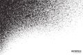 Vector Dark Gray Ash Particles on White Background Royalty Free Stock Photo
