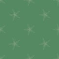 Vector Dark Green Christmas Star seamless background Royalty Free Stock Photo