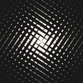 Vector dark halftone geometric pattern with crossing lines, squares, grid, mesh, lattice.