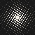 Vector dark halftone geometric pattern with crossing lines, squares, grid, mesh, lattice.