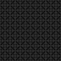 Vector dark seamless pattern. Simple black and dark gray geometric texture Royalty Free Stock Photo