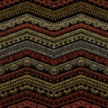 Vector dark zigzag croched seamless pattern.