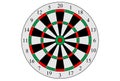 Vector dart board target on white background. Royalty Free Stock Photo