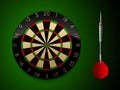 Vector Dartboard with Dart Royalty Free Stock Photo