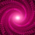 Vector data flow visualization. Violet big data flow as binary numbers strings twisted in infinity tunnel. Royalty Free Stock Photo