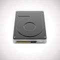 Vector Data Storage Hard Disc Drive Icon