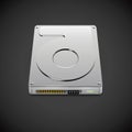 Vector Data Storage Hard Disc Drive Icon Royalty Free Stock Photo