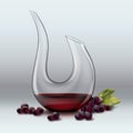 Decanter and grape