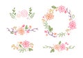 Vector Decor with Flowers