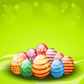 Vector decorated easter eggs