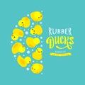 Vector decorating design made of yellow rubber Royalty Free Stock Photo