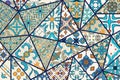 Vector decorative background. Mosaic patchwork pattern for design and fashion