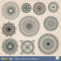 Vector decorative elements