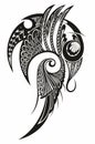 Vector Decorative ethnic style shoulder and sleeve tattoo design