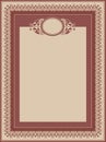 Vector decorative frame