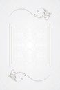 Vector decorative frame. Elegant element for design template.