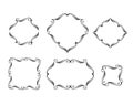 Vector decorative frames kaligraficheskih borde