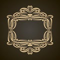 Vector decorative golden frame