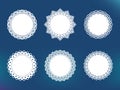 Vector decorative lace frames