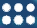 Vector decorative lace frames