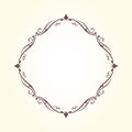 Vector decorative retro frame for your projects. Vector