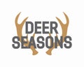 Vector deer antler logo