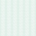 Vector Delicate Daisies Border on Light Green with Dots seamless pattern background.