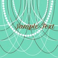 Vector delicate pearl beads for backgrounds, cards