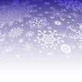 Vector delicate violet christmas frame