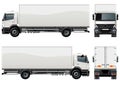 Vector delivery / cargo truck Royalty Free Stock Photo