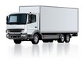 Vector delivery cargo truck template isolated Royalty Free Stock Photo