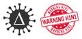 Vector Delta Coronavirus Flat Icon Symbol