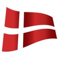 Vector denmark flag