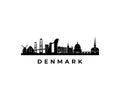 Vector Denmark skyline.