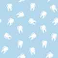 Vector dental seamless pattern