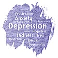 Vector depression mental emotional disorder problem