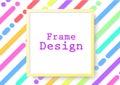 stripe background frame