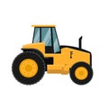 Vector design of agricultural tractor. Heavy agricultural machinery for agricultural work Royalty Free Stock Photo