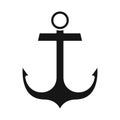 Vector design of anchor and naval symbol. Set of anchor and maritime stock symbol for web.