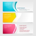 Vector design Banner background. Vector abstract design banner web template. Royalty Free Stock Photo