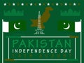 Vector design banner celebrating Pakistan independence day