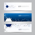 Vector design Banner technology background. Royalty Free Stock Photo