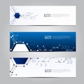 Vector design Banner technology background.