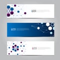 Vector design Banner technology background.