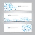 Vector design Banner technology background. Royalty Free Stock Photo