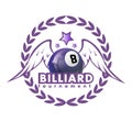 Vector Design Billiards, pool and snooker sport icon Royalty Free Stock Photo