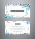 Vector design in blue and silver colors Royalty Free Stock Photo