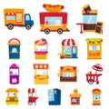 Isolated object of and booth logo. Set of and vending stock symbol for web.